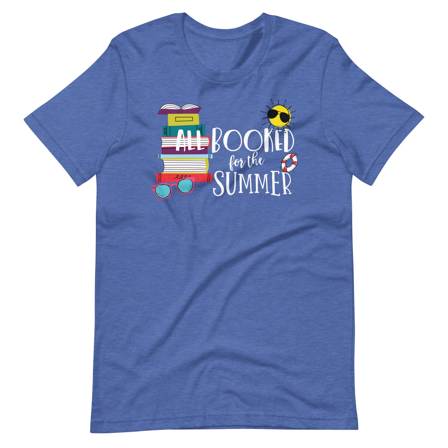 All Booked for the Summer Books and Sunshine Librarian T-Shirt