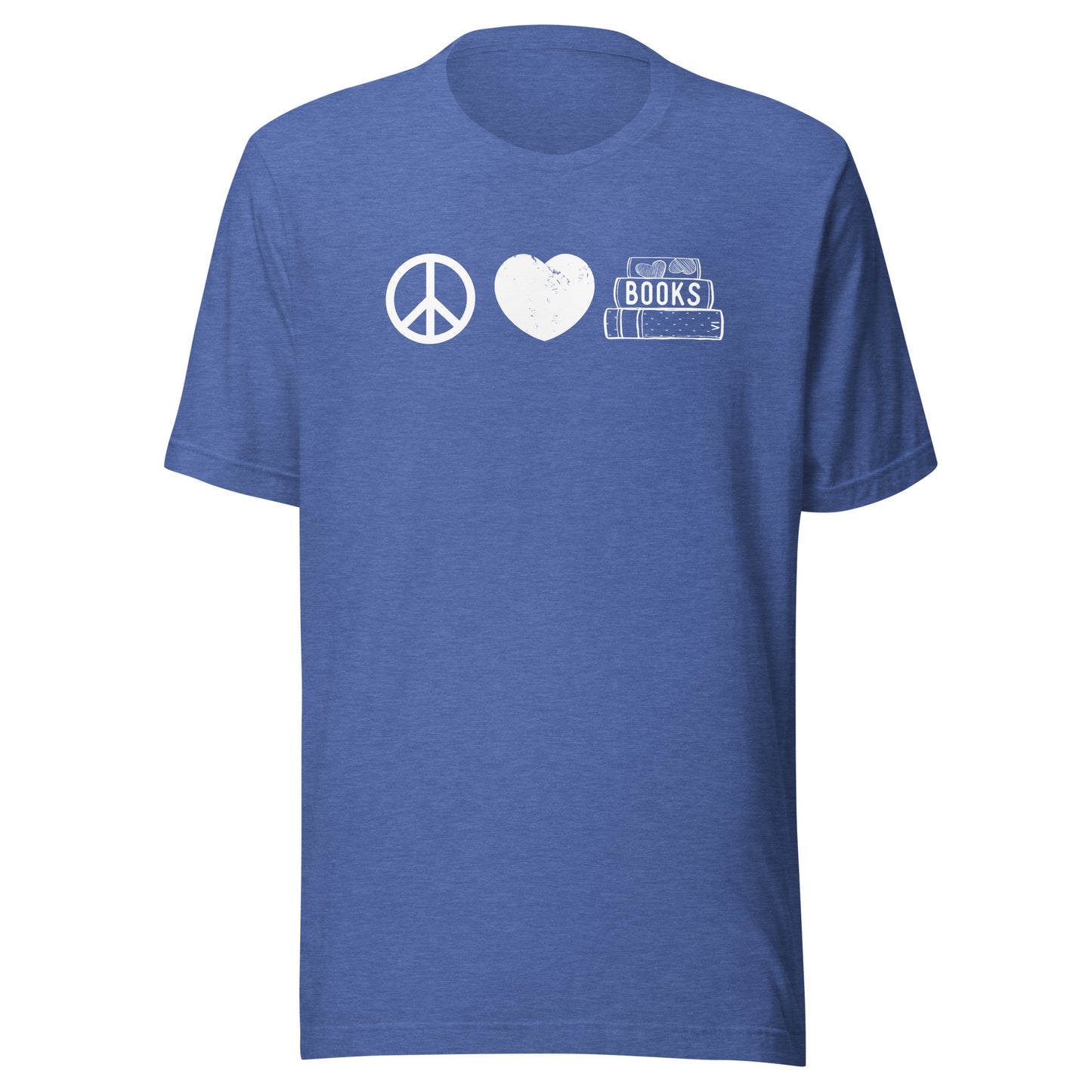 Peace Love and Books Short Sleeve T-shirt