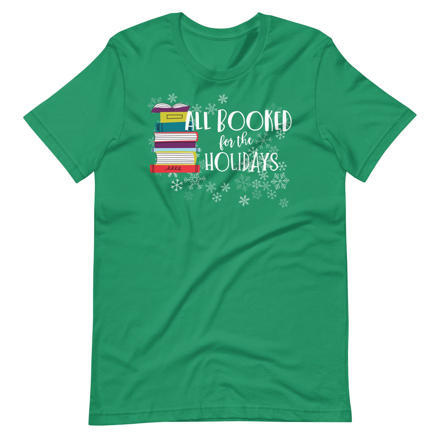 All Booked for the Holidays Christmas Holiday Librarian T-Shirt