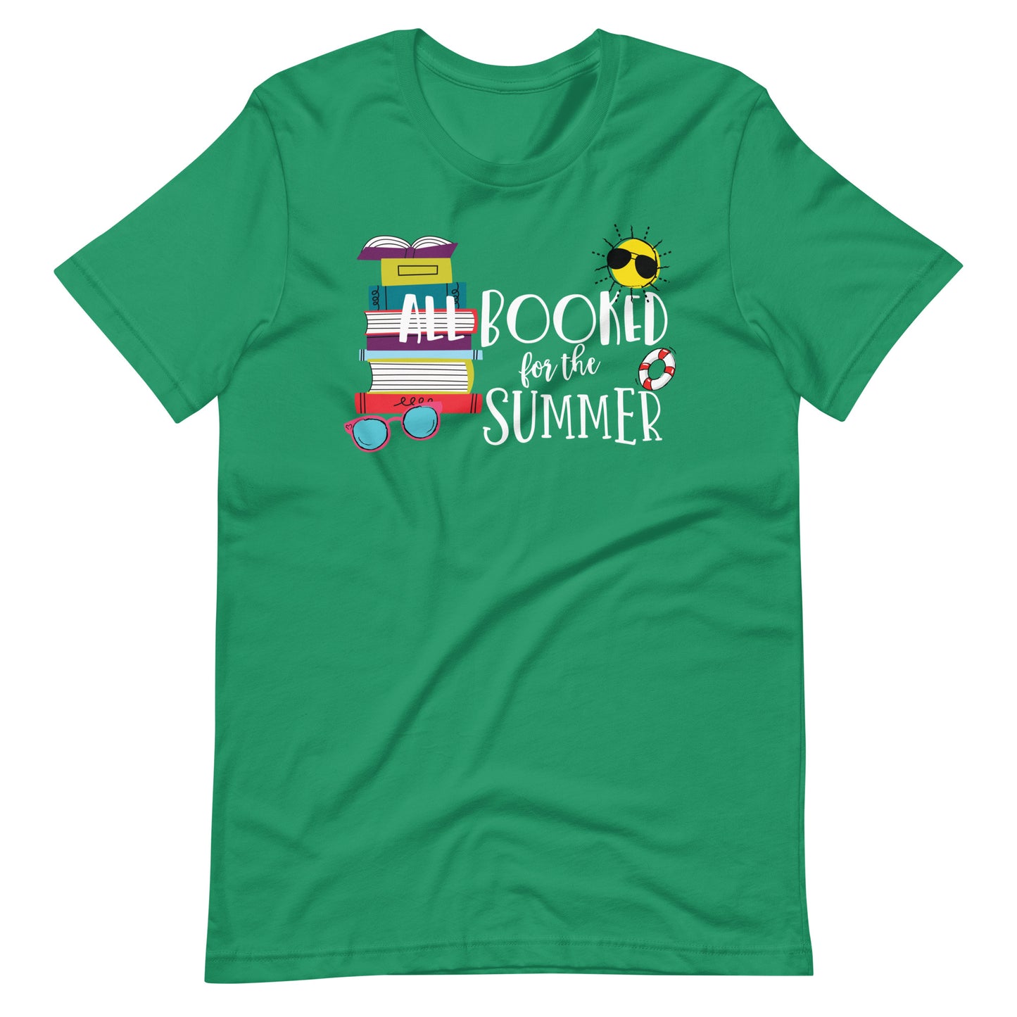 All Booked for the Summer Books and Sunshine Librarian T-Shirt