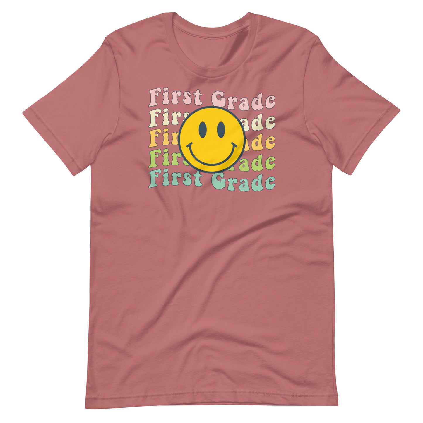Groovy First Grade Teacher Unisex t-shirt