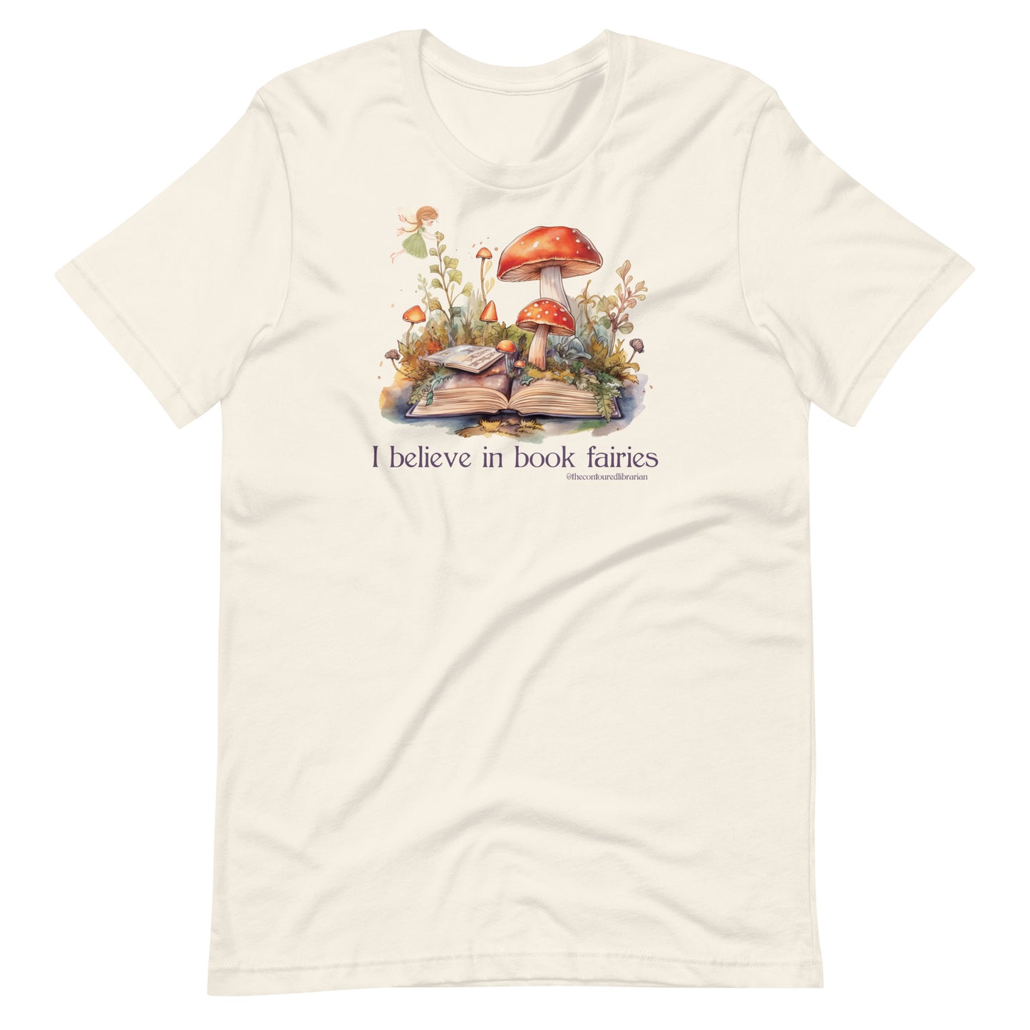 I Believe in Book Fairies Short Sleeve Unisex t-shirt