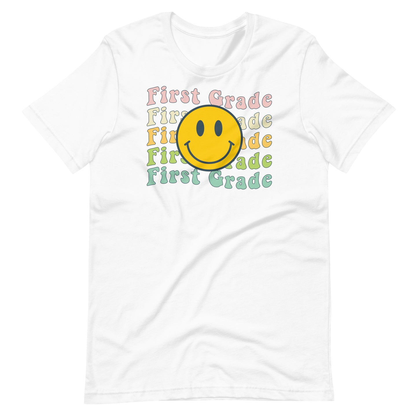 Groovy First Grade Teacher Unisex t-shirt