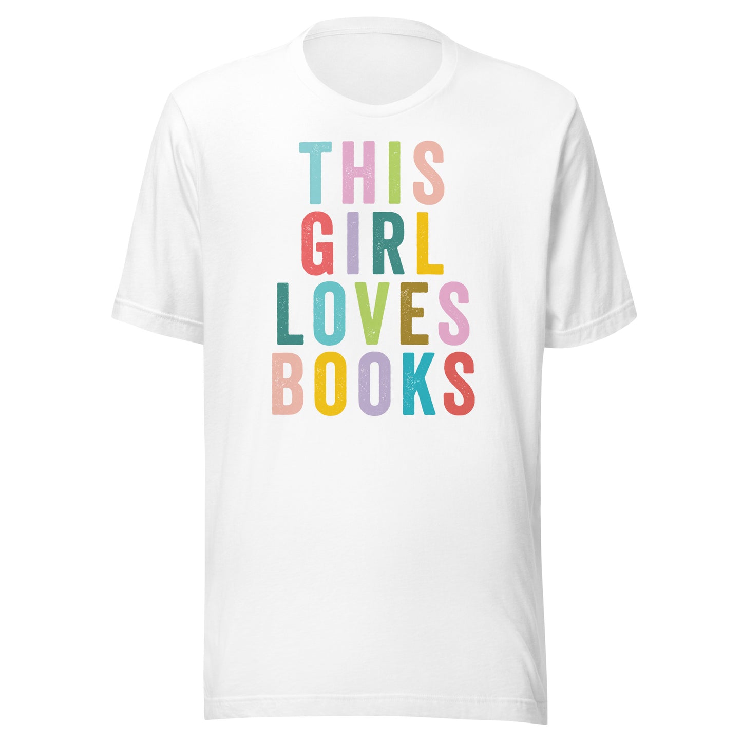 This Girl Loves Books Librarian T-shirt - White