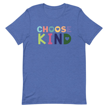 Kindness Teacher T-Shirt -  Choose Kind Pastel Lightweight & Stretchy Cotton Blend