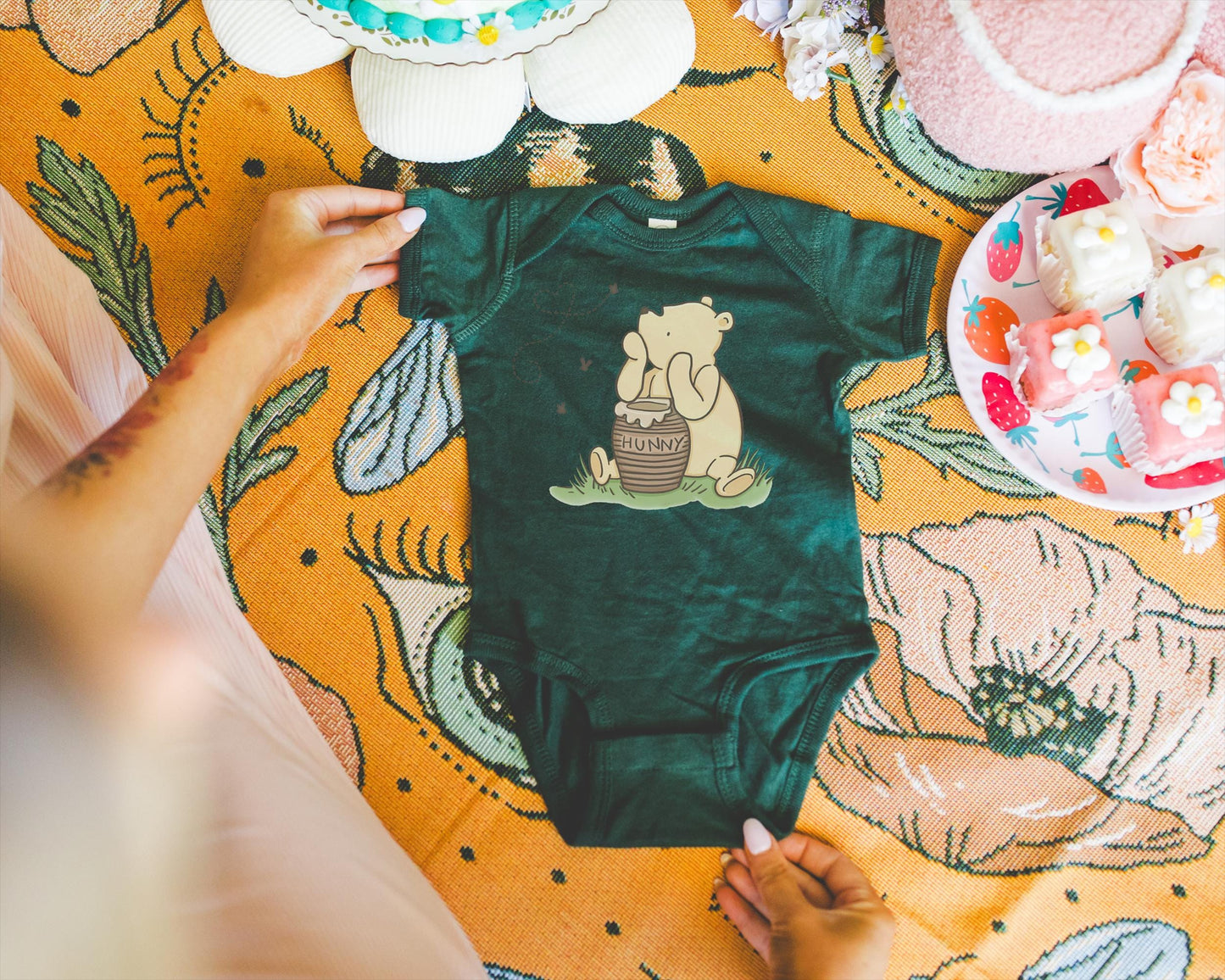 Winnie-the-Pooh Baby Onesie | Sometimes the Smallest Things Quote | Literary Baby Shower Gift