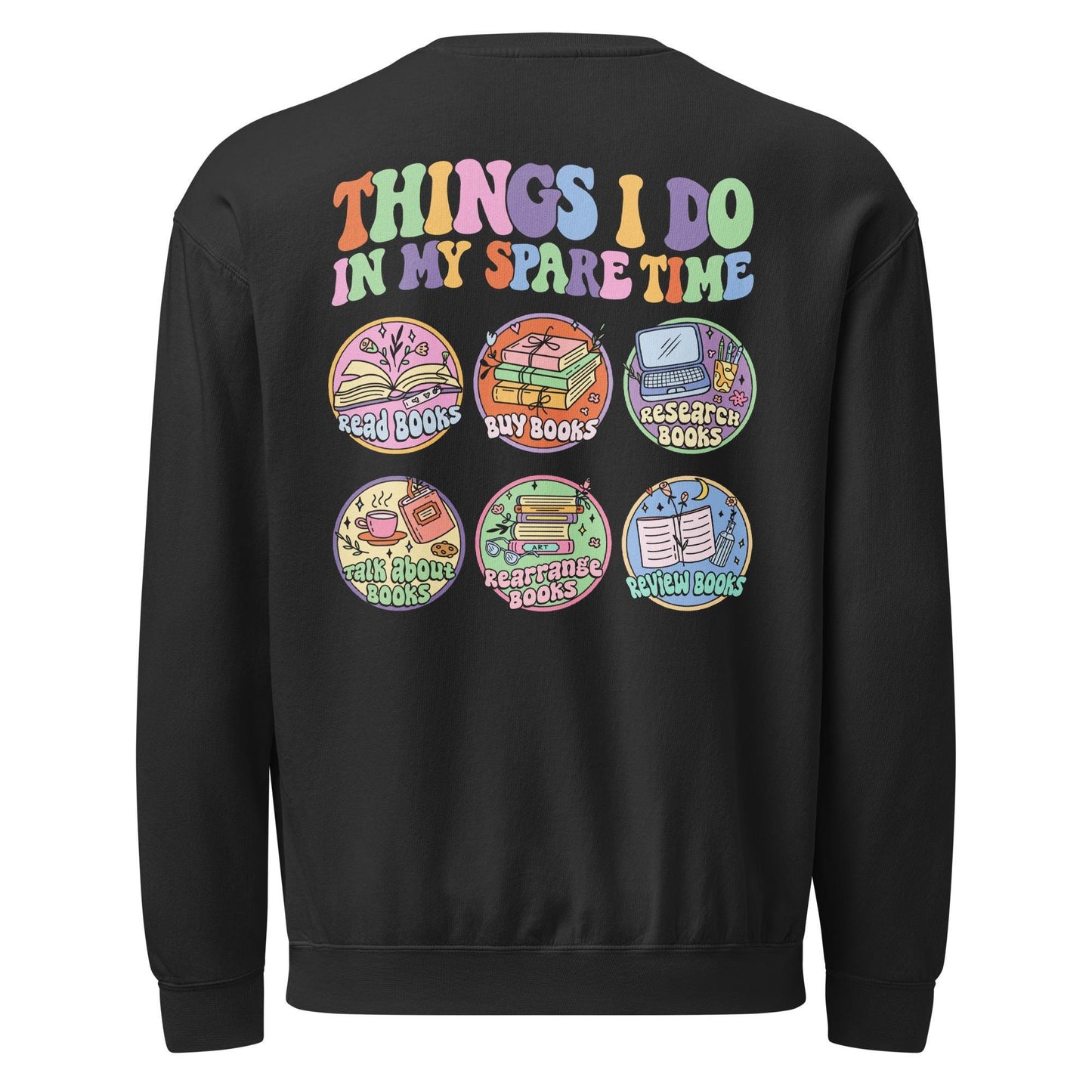 Unisex garment-dyed fleece crewneck sweatshirt