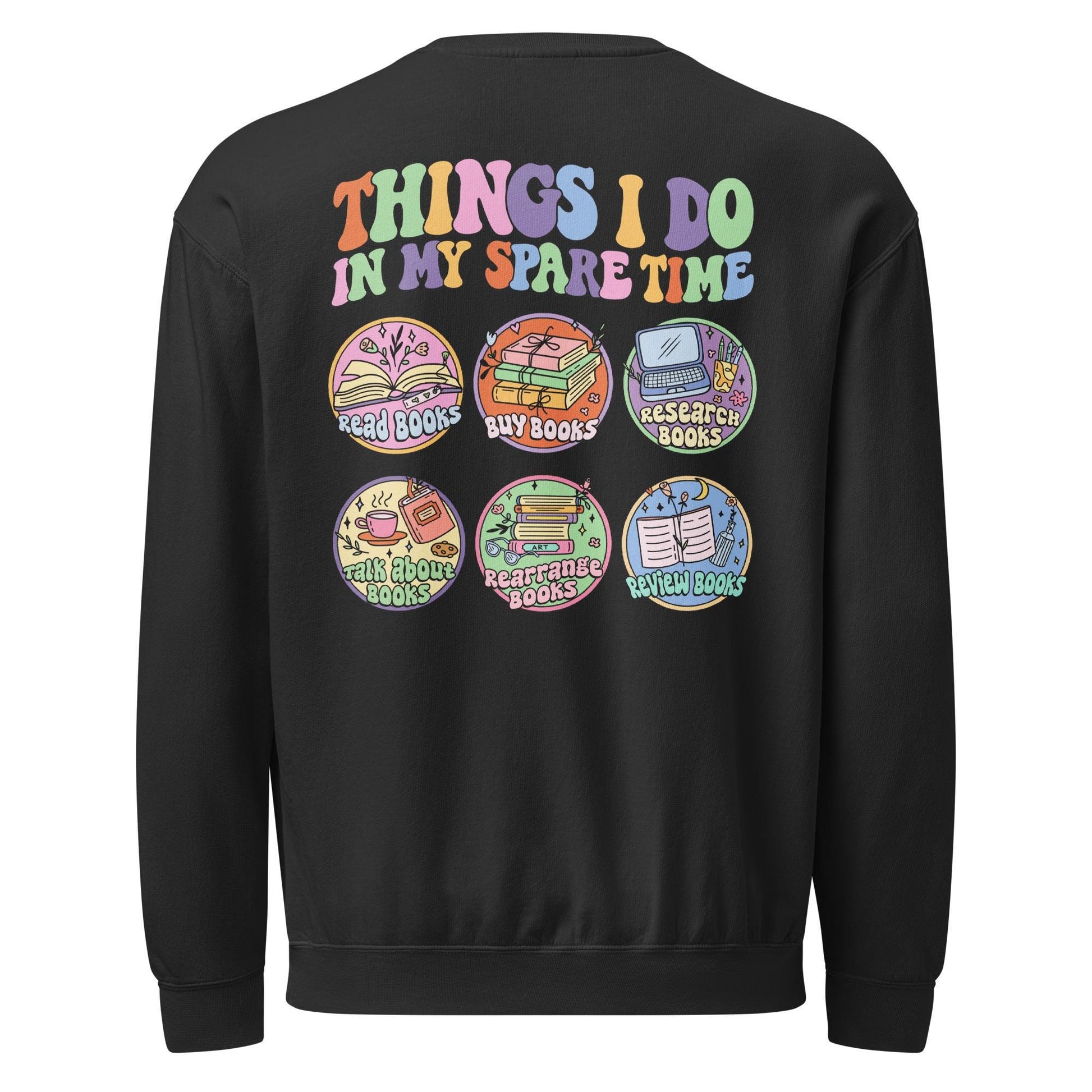 Unisex garment-dyed fleece crewneck sweatshirt