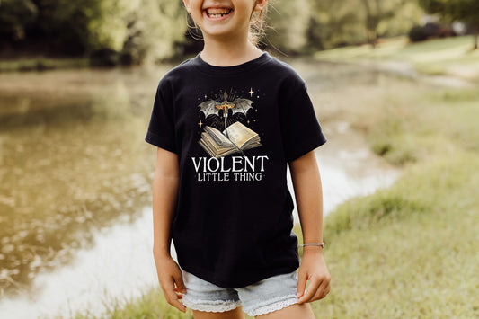 violent little thing, fourth wing merch, fourth wing gift, onyx storm, violet,dragon rider, dragon leader shirt