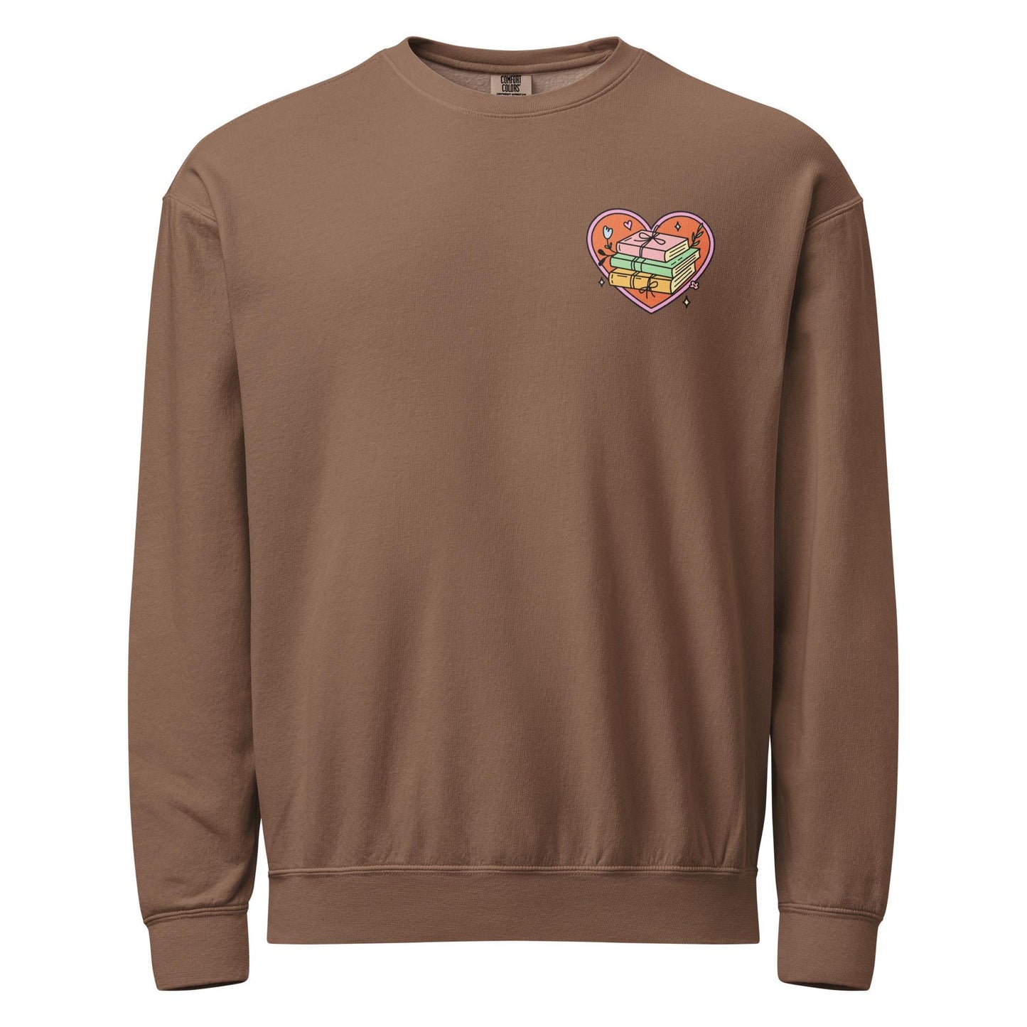 Unisex garment-dyed fleece crewneck sweatshirt