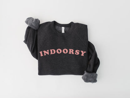 Indoorsy Unisex Raglan Crewneck Sweatshirt