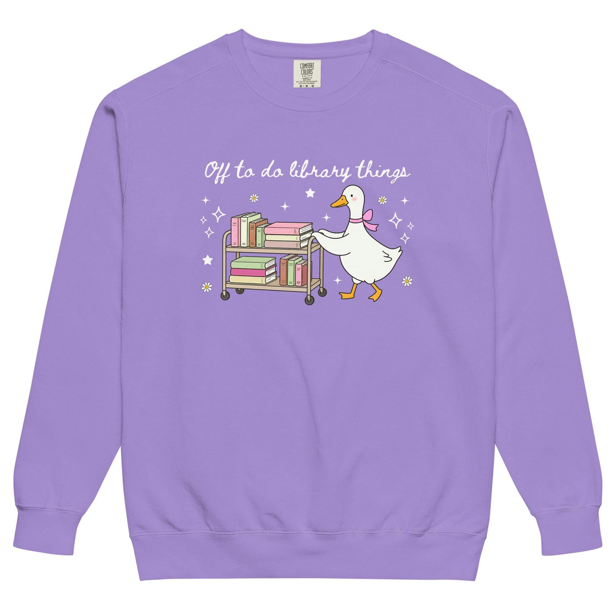 Unisex garment-dyed sweatshirt