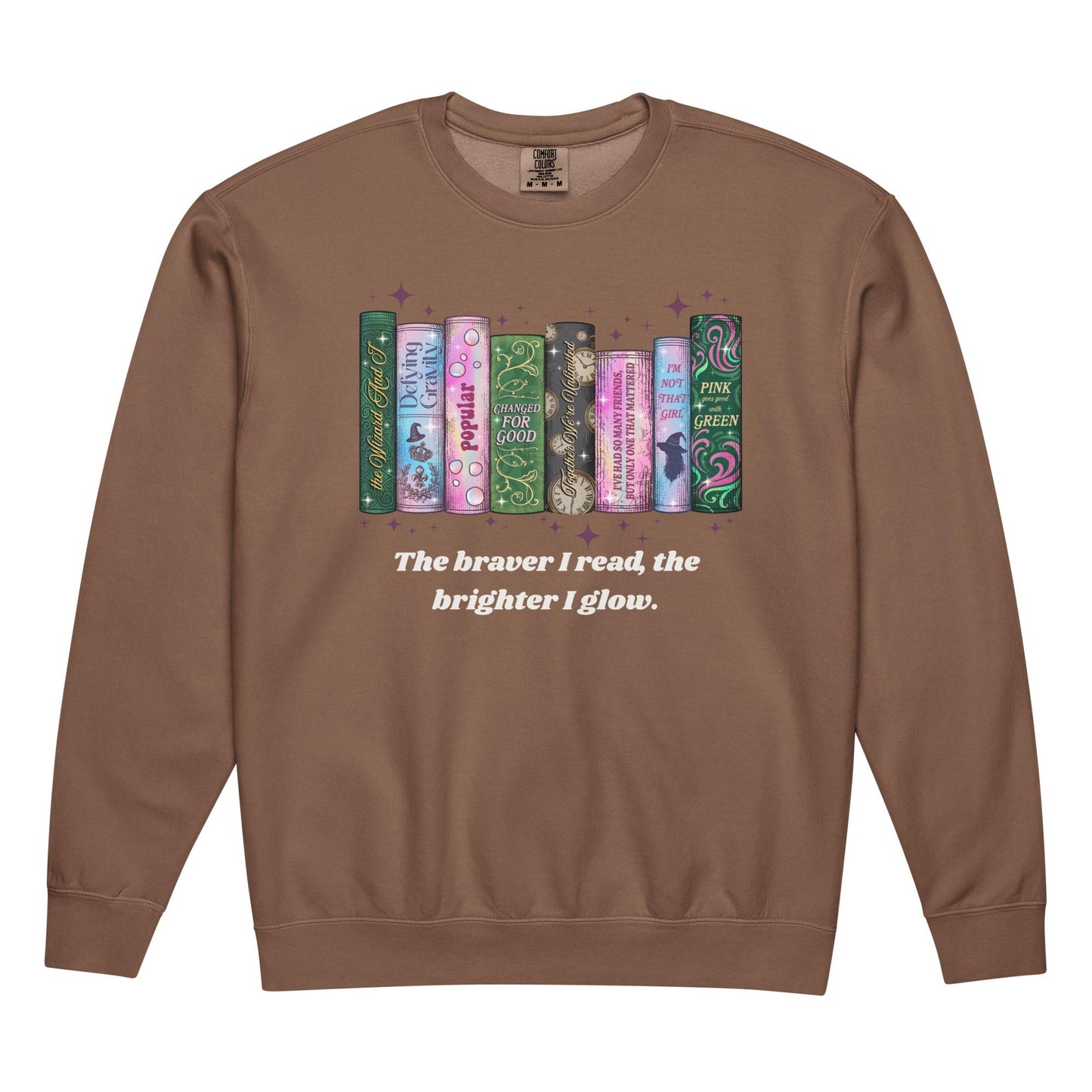 Unisex garment-dyed fleece crewneck sweatshirt