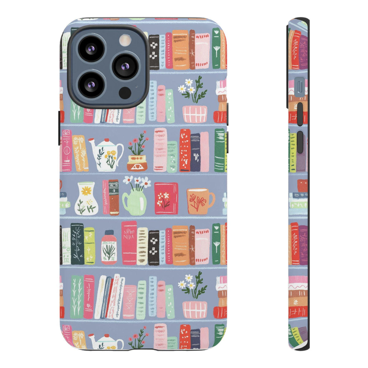 Cozy Bookshelf Pattern Phone Case | Tough Case