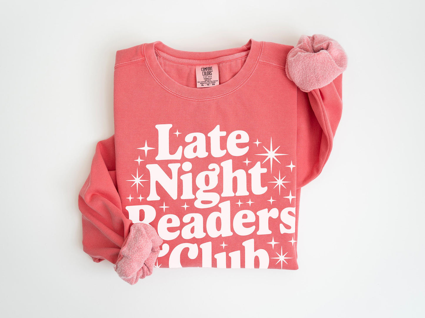 Book Lover Unisex Garment-Dyed Sweatshirt | Late Night Reading Gift for Reader