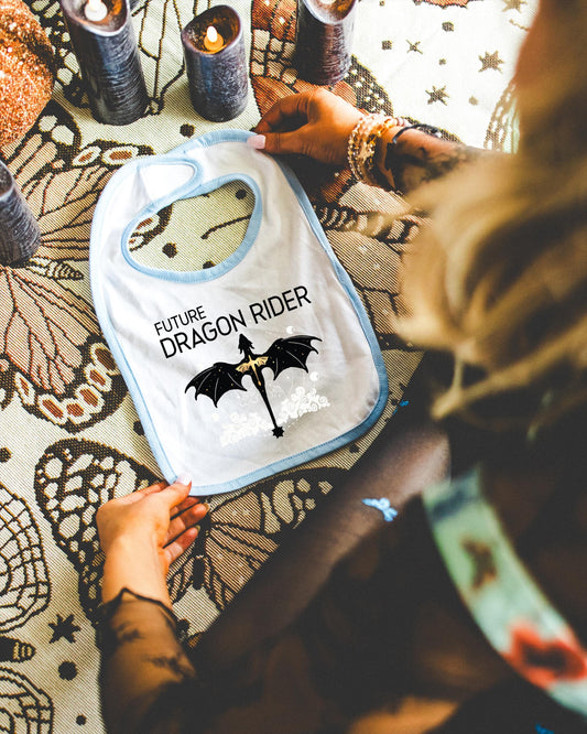 Future Dragon Rider Baby Bib - Cute Nerdy Infant Apparel