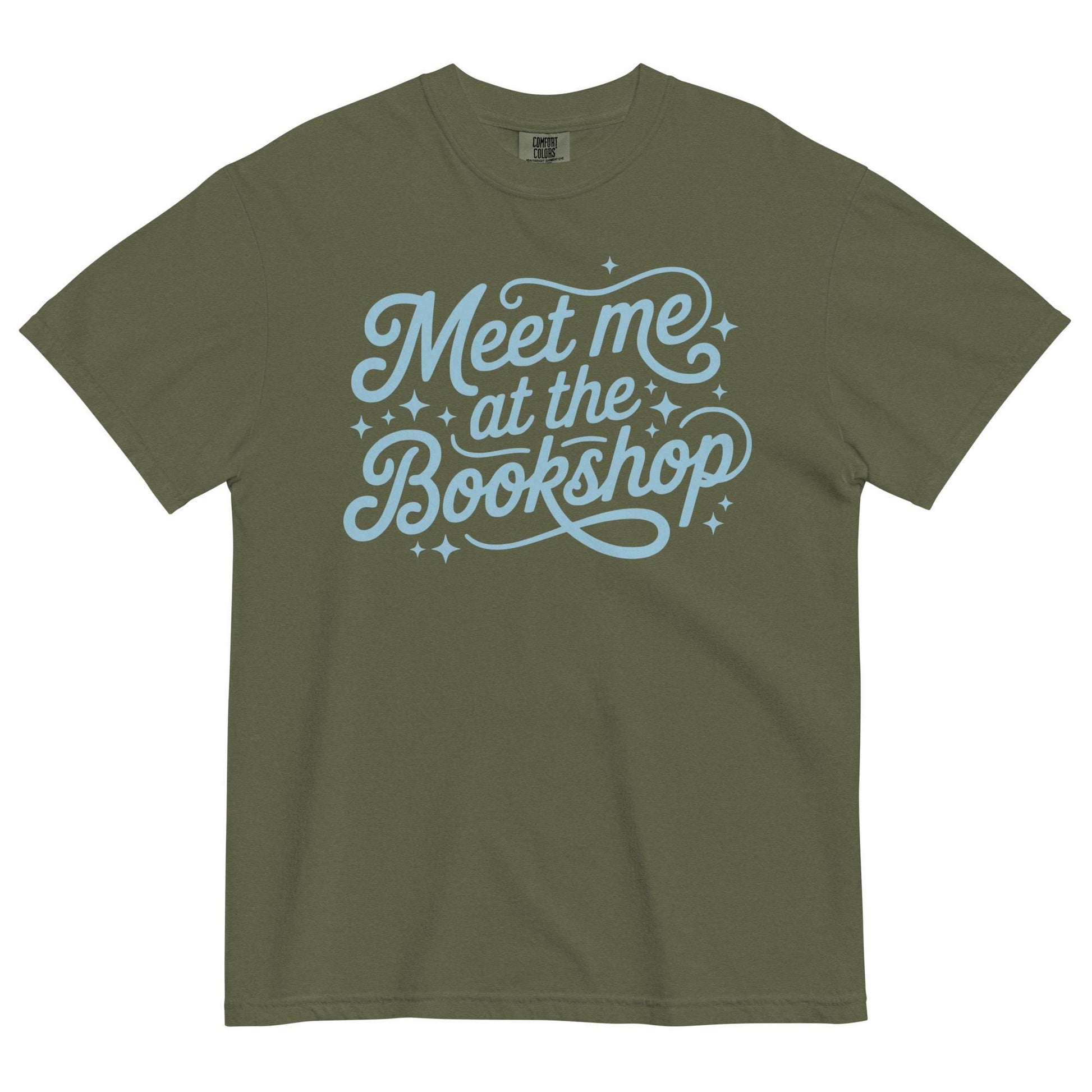 Meet Me at the Bookshop Unisex garment-dyed heavyweight t-shirt