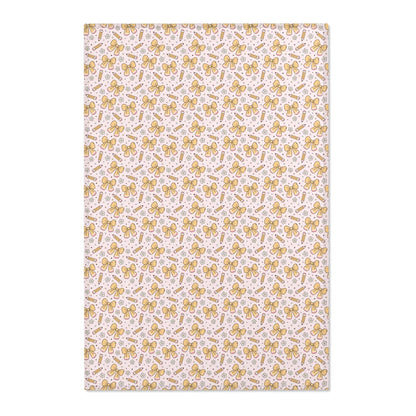 Cute Bows and Pencils Classroom Area Rug | Teacher Rug and Classroom Decor