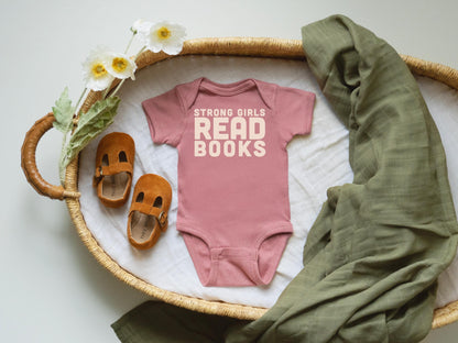 Strong Girls Read Books Baby Bodysuit | Toddler Hoodie