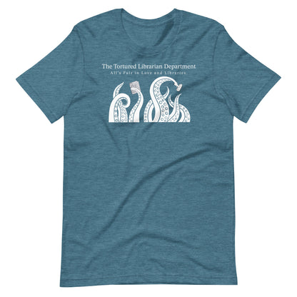 Tortured Librarian's Department Unisex T-shirt | Reading and Librarian Tshirt