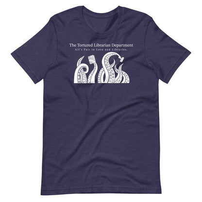 Tortured Librarian's Department Unisex T-shirt | Reading and Librarian Tshirt