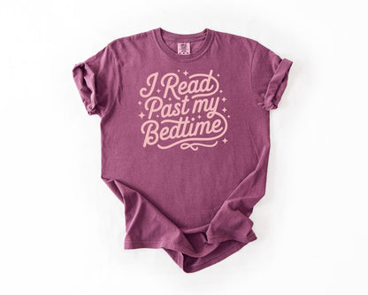 I Read Past My Bedtime Reading Unisex Garment-Dyed Heavyweight T-shirt