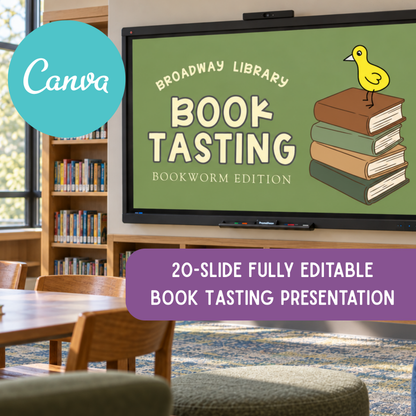 Book Tasting Presentation | Grades 4–12 Reading Activity | Library & ELA Lesson