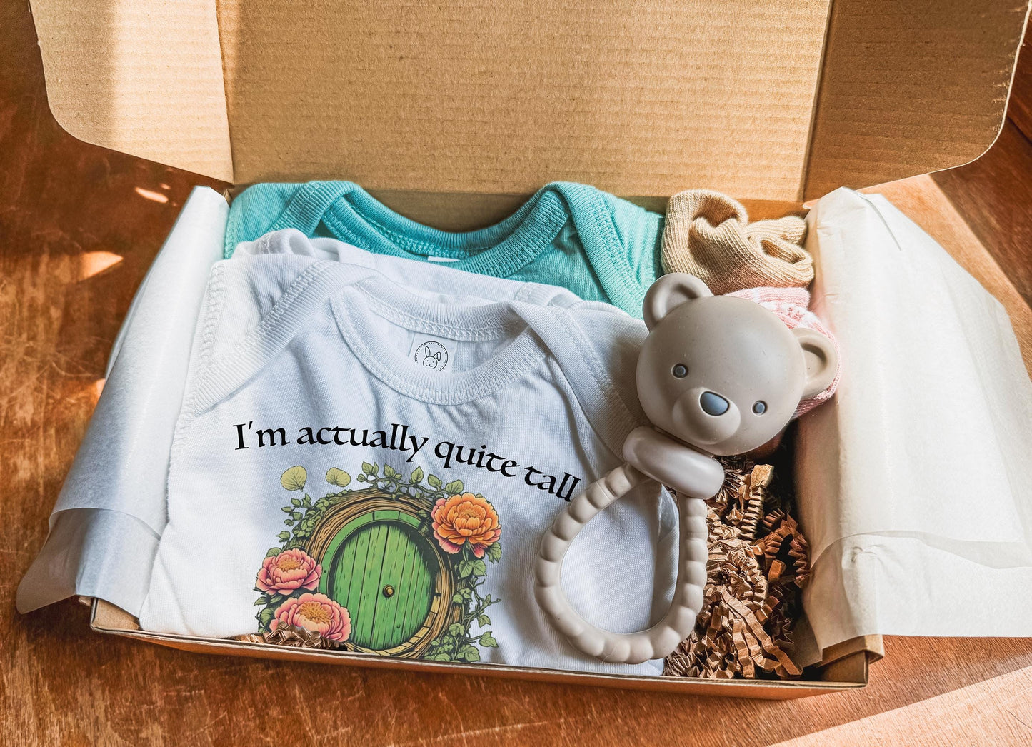 Tolkien Inspired Hero's Adventure and Fantasy Baby Shower Gift Box with Dragon