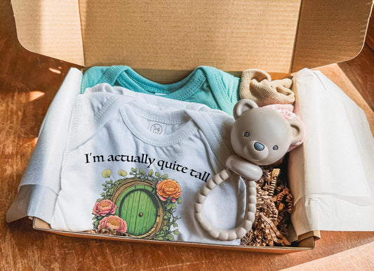 Tolkien Inspired Hero's Adventure and Fantasy Baby Shower Gift Box with Dragon