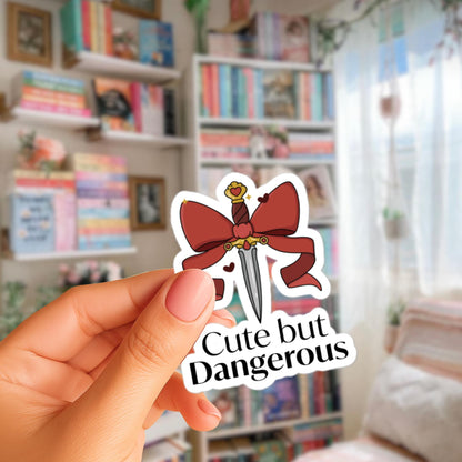 Cute But Dangerous Sticker for Romance Readers