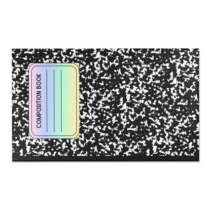 Rainbow Composition Book Area Rug | Colorful Classroom Rug