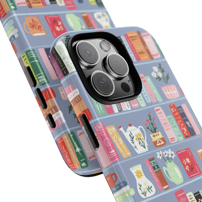 Cozy Bookshelf Pattern Phone Case | Tough Case