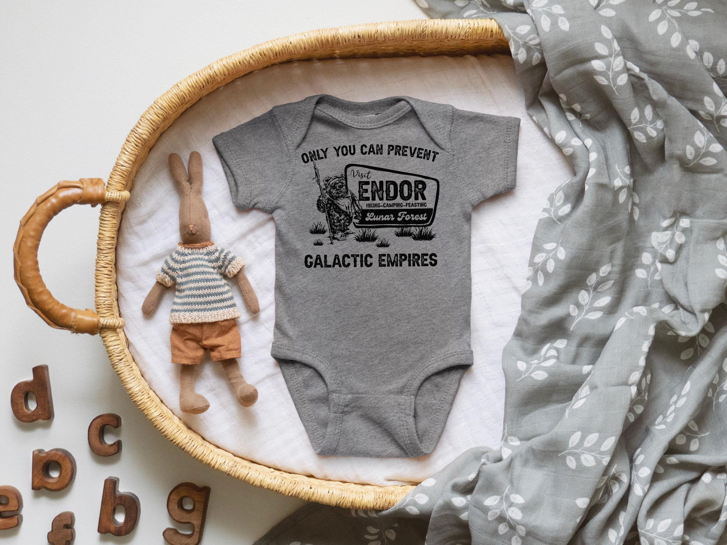 Endor National Forest Baby Bodysuit: Star Wars Ewok Parody
