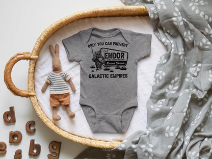 Endor National Forest Baby Bodysuit: Star Wars Ewok Parody