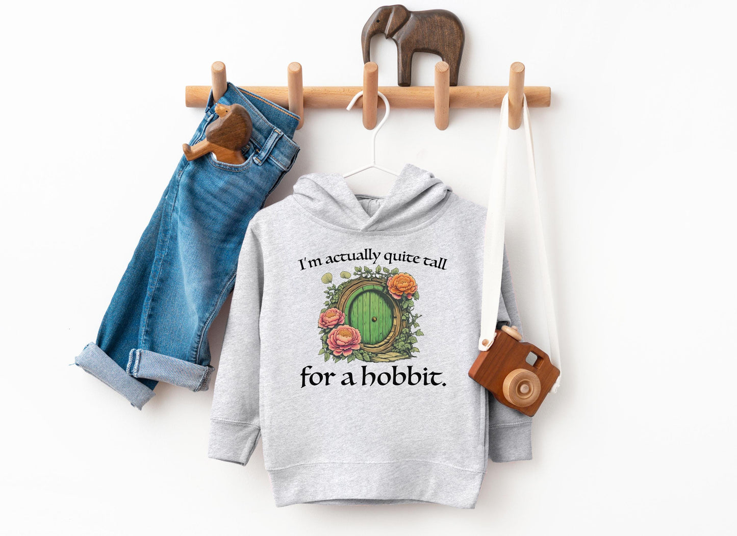Quite Tall for a Halfling Toddler Sweatshirt Nerdy LOTR Merch Bookish Literary Gift