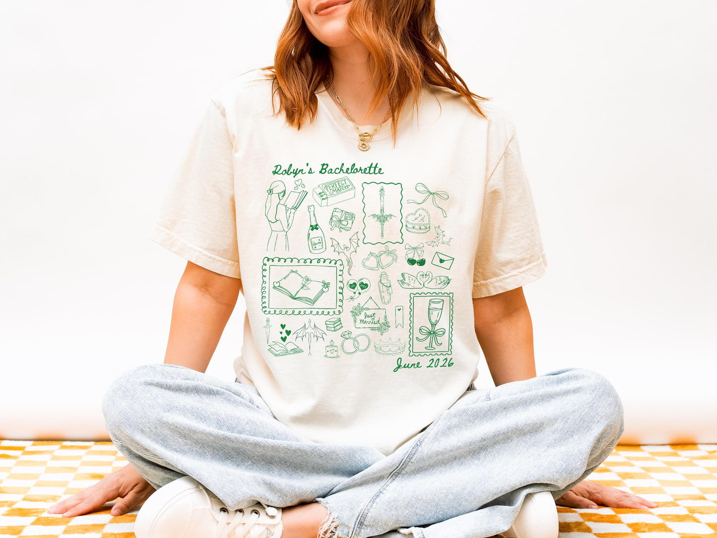 Bachelorette Party Shirt - Romance Book Lover Unisex Heavyweight Tee With Soft Cotton