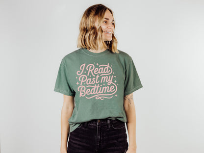 I Read Past My Bedtime Reading Unisex Garment-Dyed Heavyweight T-shirt