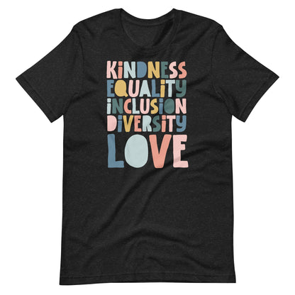 Kindness Equality Inclusion Block Letters  Design | Back To School | SPED Teacher | Gift for Teacher