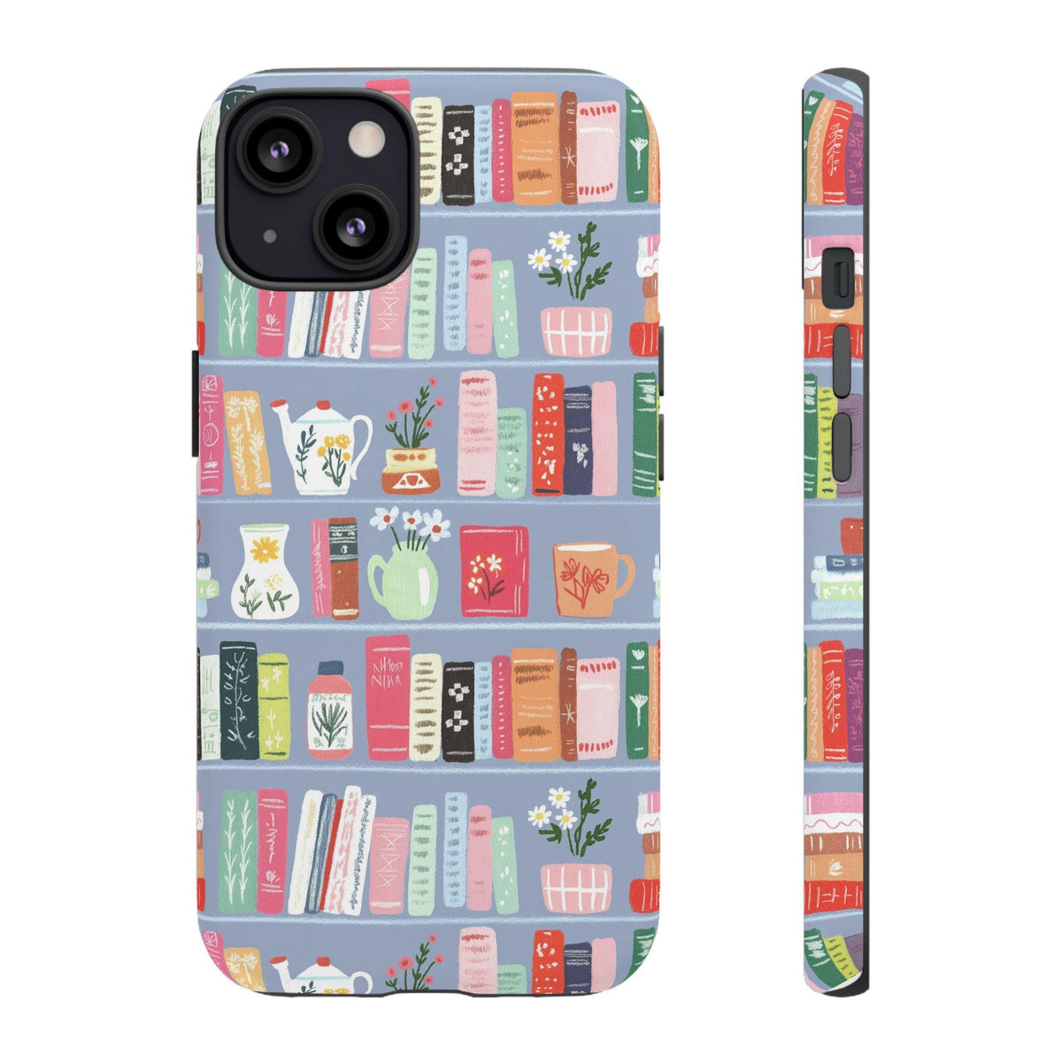 Cozy Bookshelf Pattern Phone Case | Tough Case