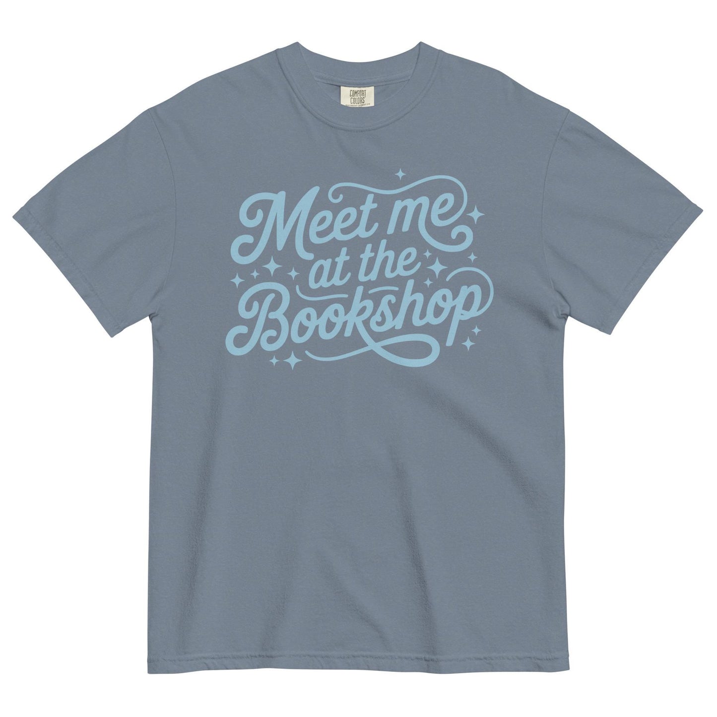 Meet Me at the Bookshop Unisex garment-dyed heavyweight t-shirt