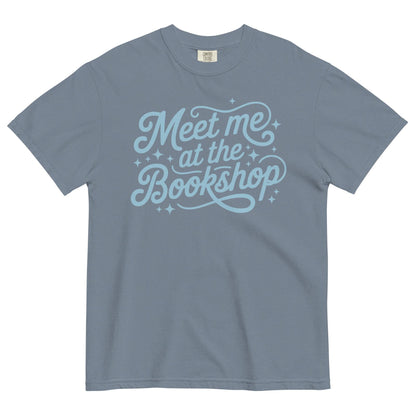 Meet Me at the Bookshop Unisex garment-dyed heavyweight t-shirt