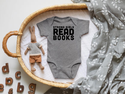 Strong Girls Read Books Baby Bodysuit | Toddler Hoodie