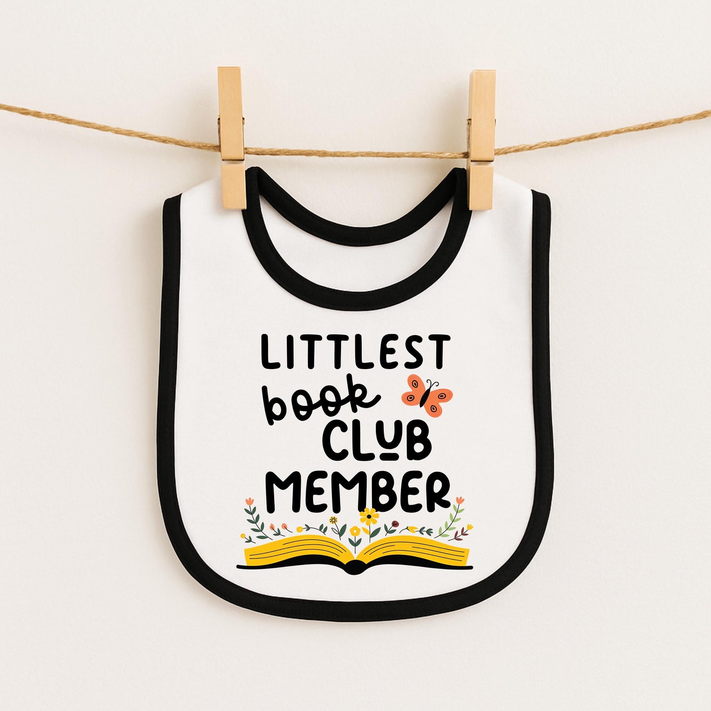 Littlest Book Club Member Baby Bib - Bookish Infant Clothing