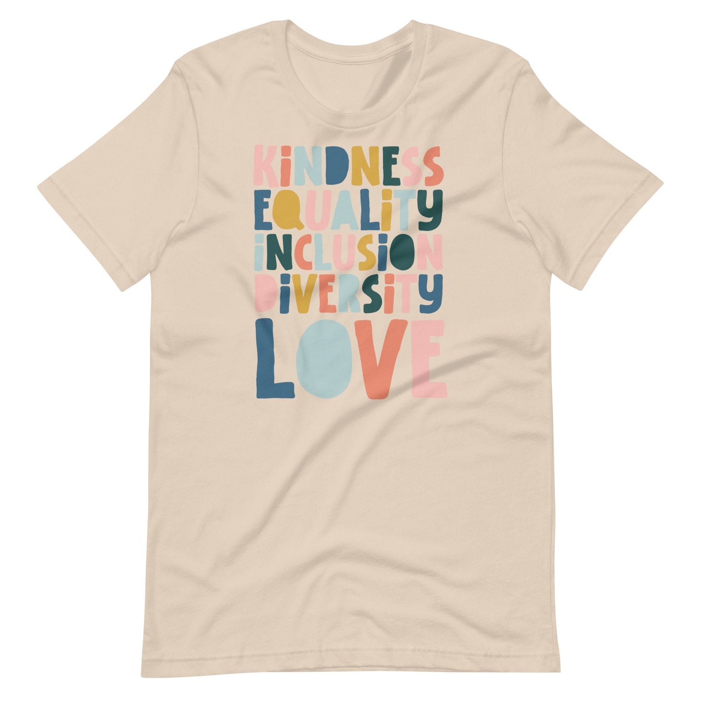 Kindness Equality Inclusion Block Letters  Design | Back To School | SPED Teacher | Gift for Teacher