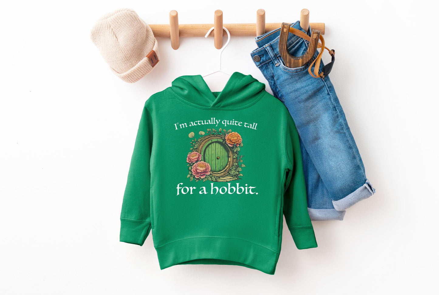 Quite Tall for a Halfling Toddler Sweatshirt Nerdy LOTR Merch Bookish Literary Gift