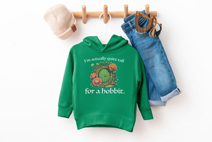 Quite Tall for a Halfling Toddler Sweatshirt Nerdy LOTR Merch Bookish Literary Gift