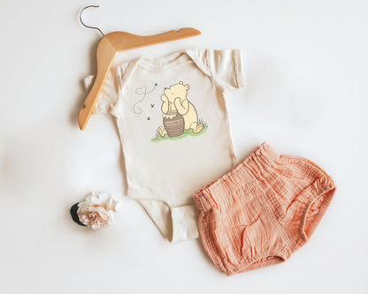 Winnie-the-Pooh Baby Onesie | Sometimes the Smallest Things Quote | Literary Baby Shower Gift