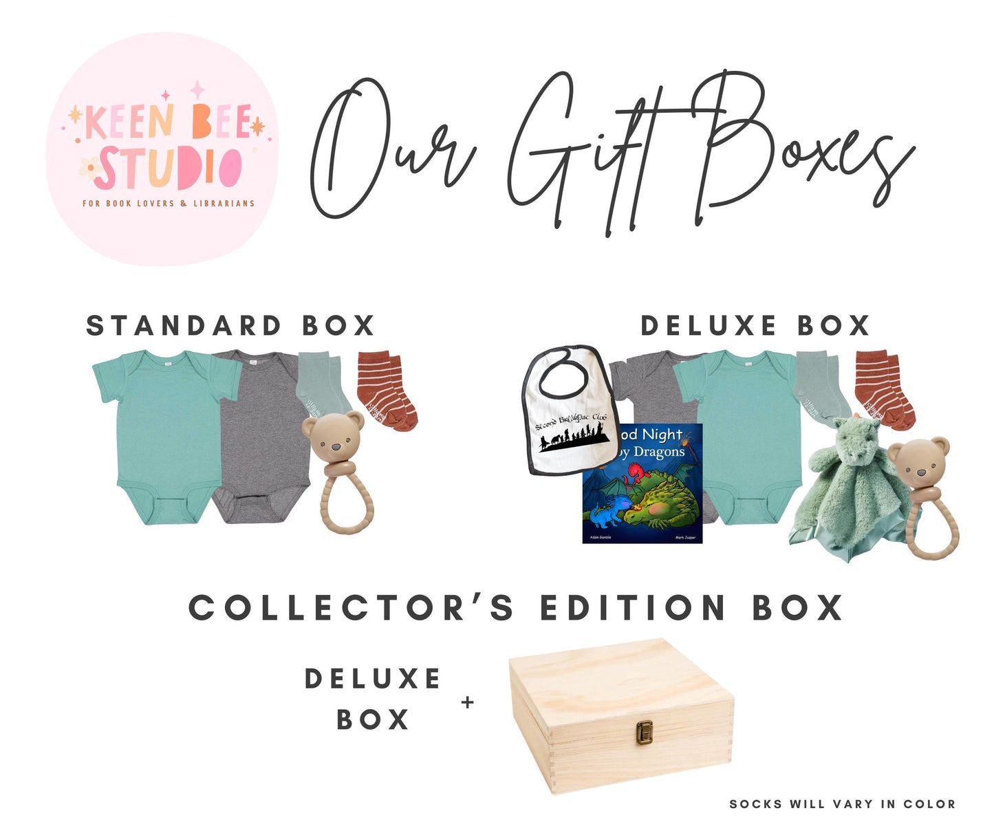 Tolkien Inspired Hero's Adventure and Fantasy Baby Shower Gift Box with Dragon