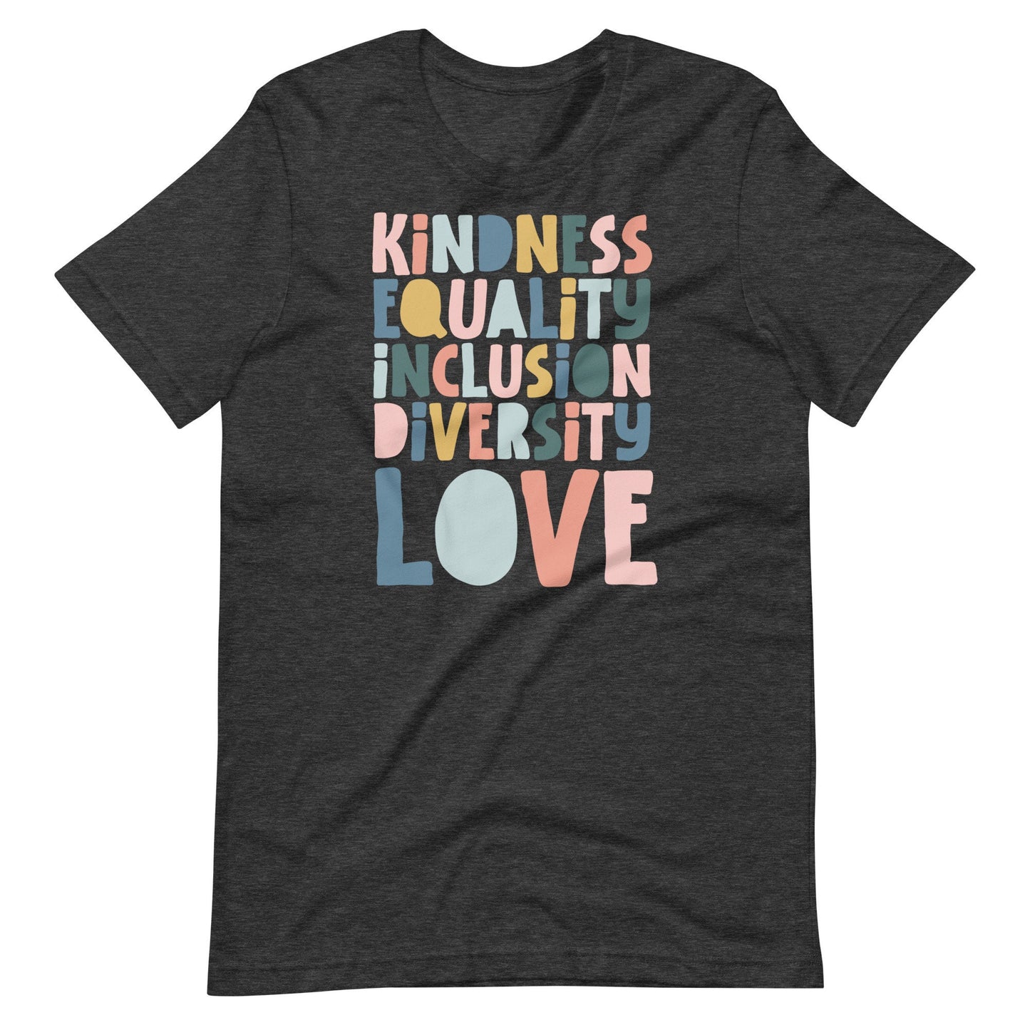 Kindness Equality Inclusion Block Letters  Design | Back To School | SPED Teacher | Gift for Teacher