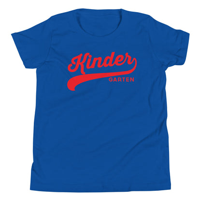 Kindergarten Swoosh Back To School Youth Short Sleeve T-Shirt | First Day of School